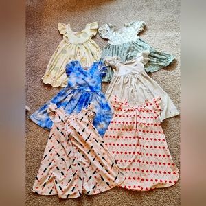 Lot of 6 Dot Dot Smile Dresses Size 3/4